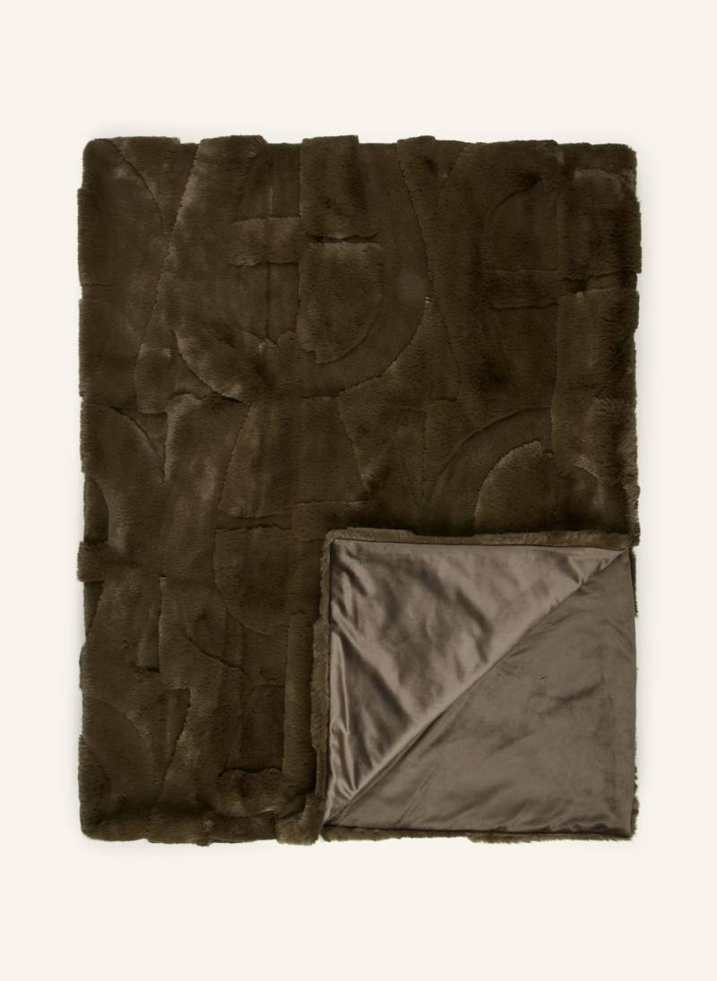 Aigner Kunstfell-Plaid A-Serenity gruen von aigner