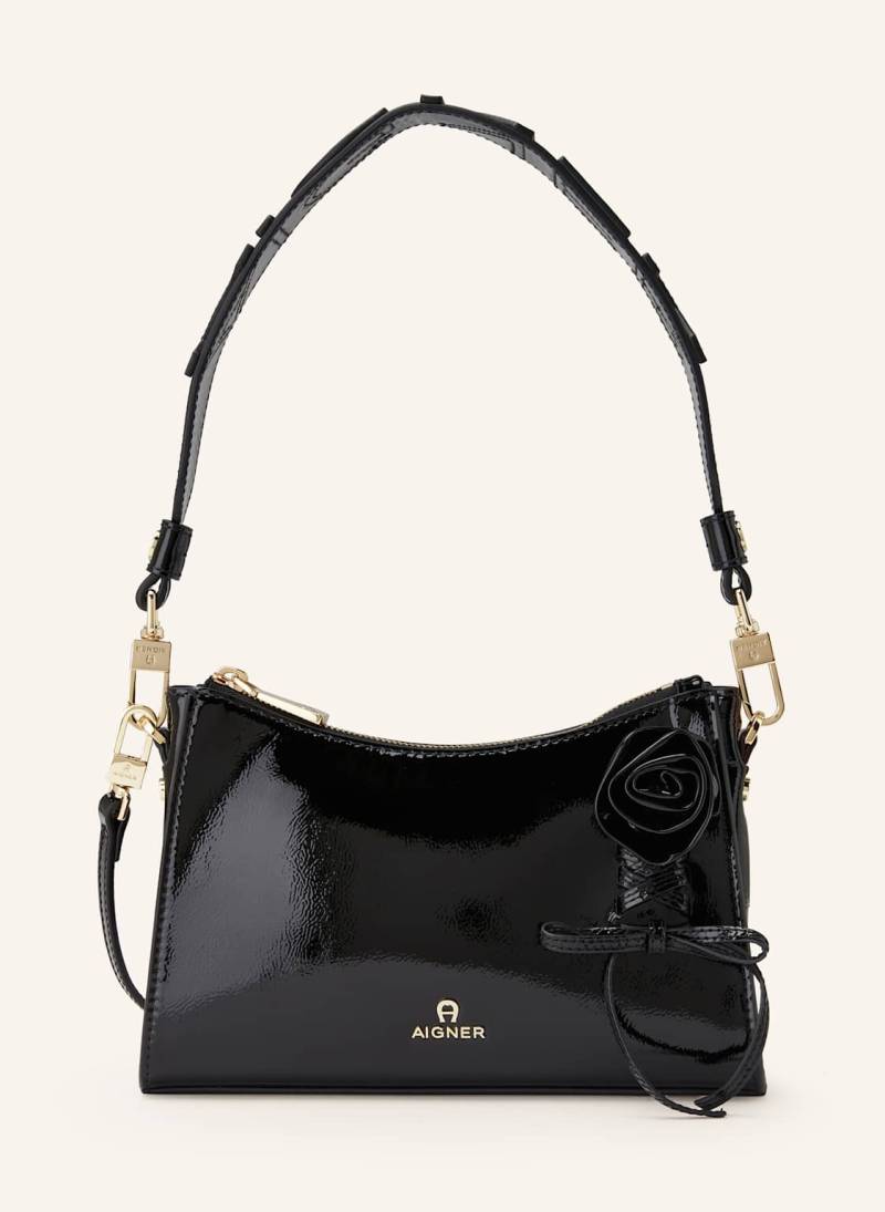 Aigner Schultertasche Bisou schwarz von aigner