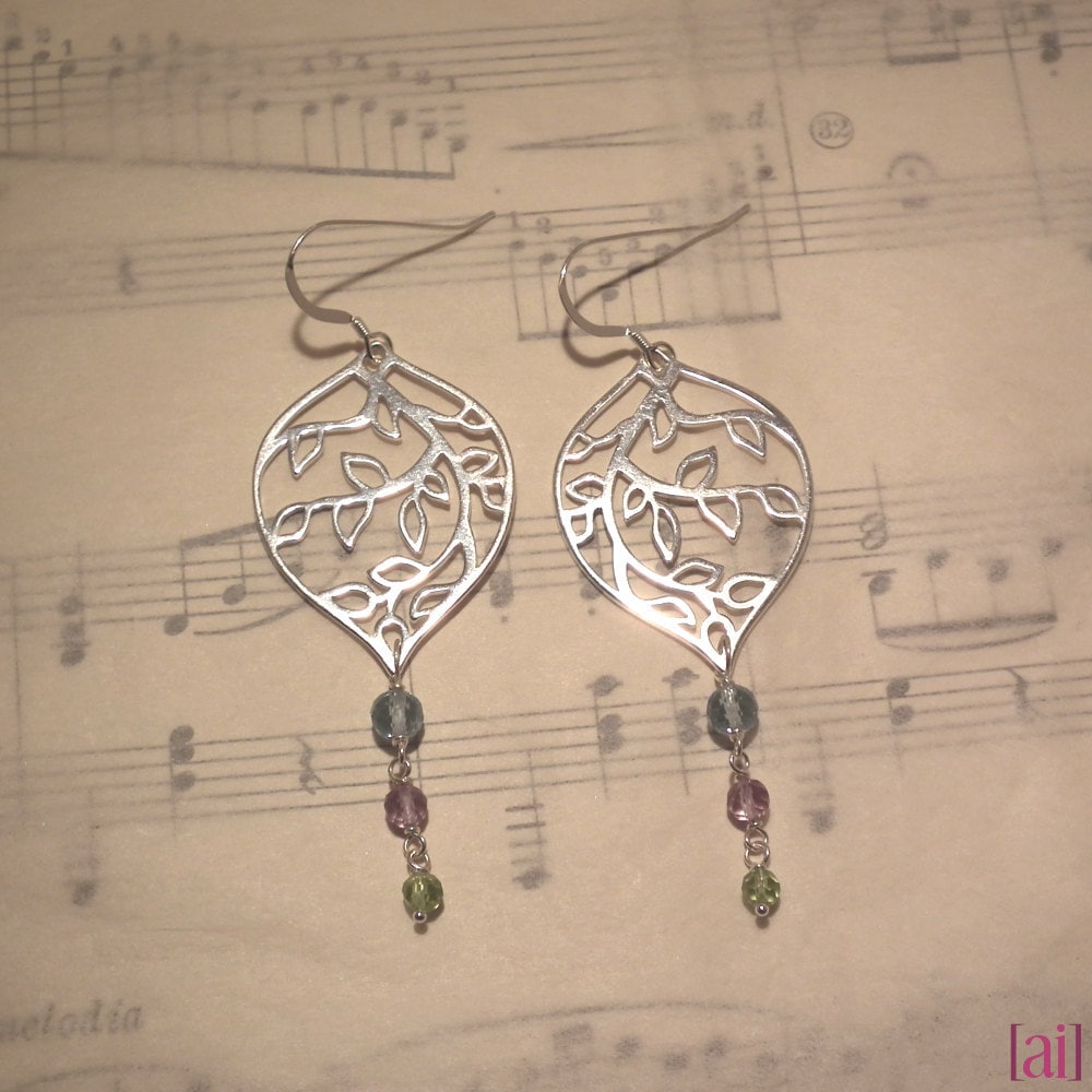 Kiri - Blue Topas, Amethyst Und Peridot Ohrringe Kiri - Blue Topas, Amethyst Und Peridot Ohrringe von aileen