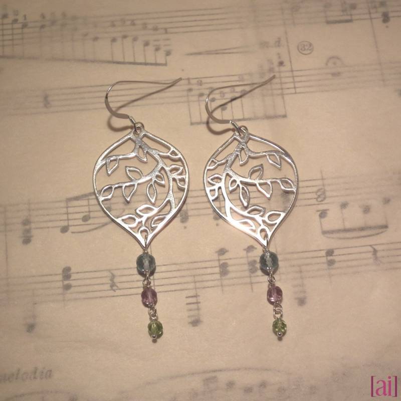Kiri - Blue Topas, Amethyst Und Peridot Ohrringe Kiri - Blue Topas, Amethyst Und Peridot Ohrringe von aileen