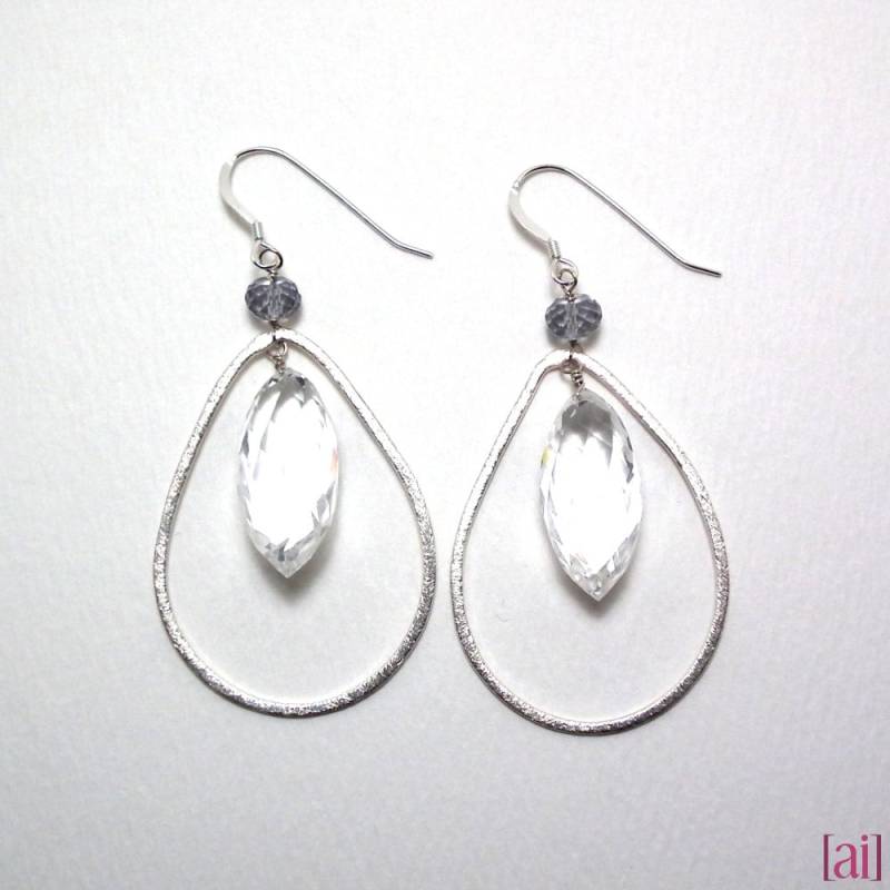Linnea - Crystal Quarz Und Grauem Topas Ohrringe Linnea - Crystal Quarz Und Grauem Topas Ohrringe von aileen