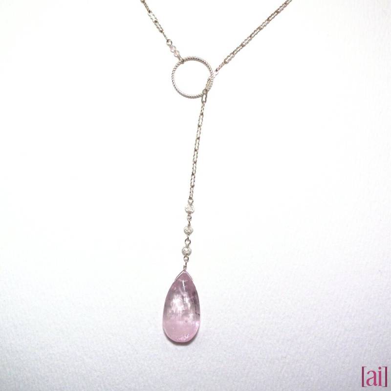 Nicoletta - Kunzit, Morganit Und Rosenquarz Halskette von aileen