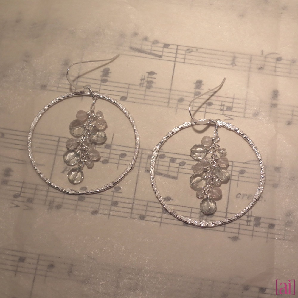 Noemie - Grüner Amethyst, Rose Quartz, Weißer Topas Ohrringe Noemie - Grüner Amethyst, Rose Quartz, Weißer Topas Ohrringe von aileen