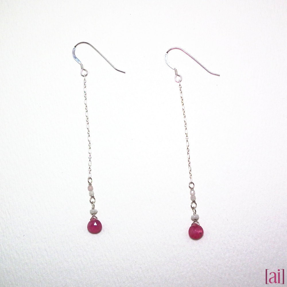 Romy - Rosa Saphir, Celestit Und Rosenquarzohrringe Romy - Rosa Saphir, Celestit Und Rosenquarzohrringe von aileen