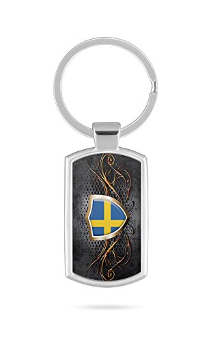 Schlüsselanhänger mit Gravur Wunschtext Name Schweden Stockholm 4 von aina