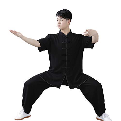 air swimmers Kampfkunst Anzug | Unisex Kung Fu und Tai Chi Uniform | Fit Entspannt zu Hause Daily Wear (A,XL) von air swimmers