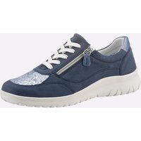 Witt Weiden Damen Schnürschuh jeansblau-gemustert von airsoft comfort+