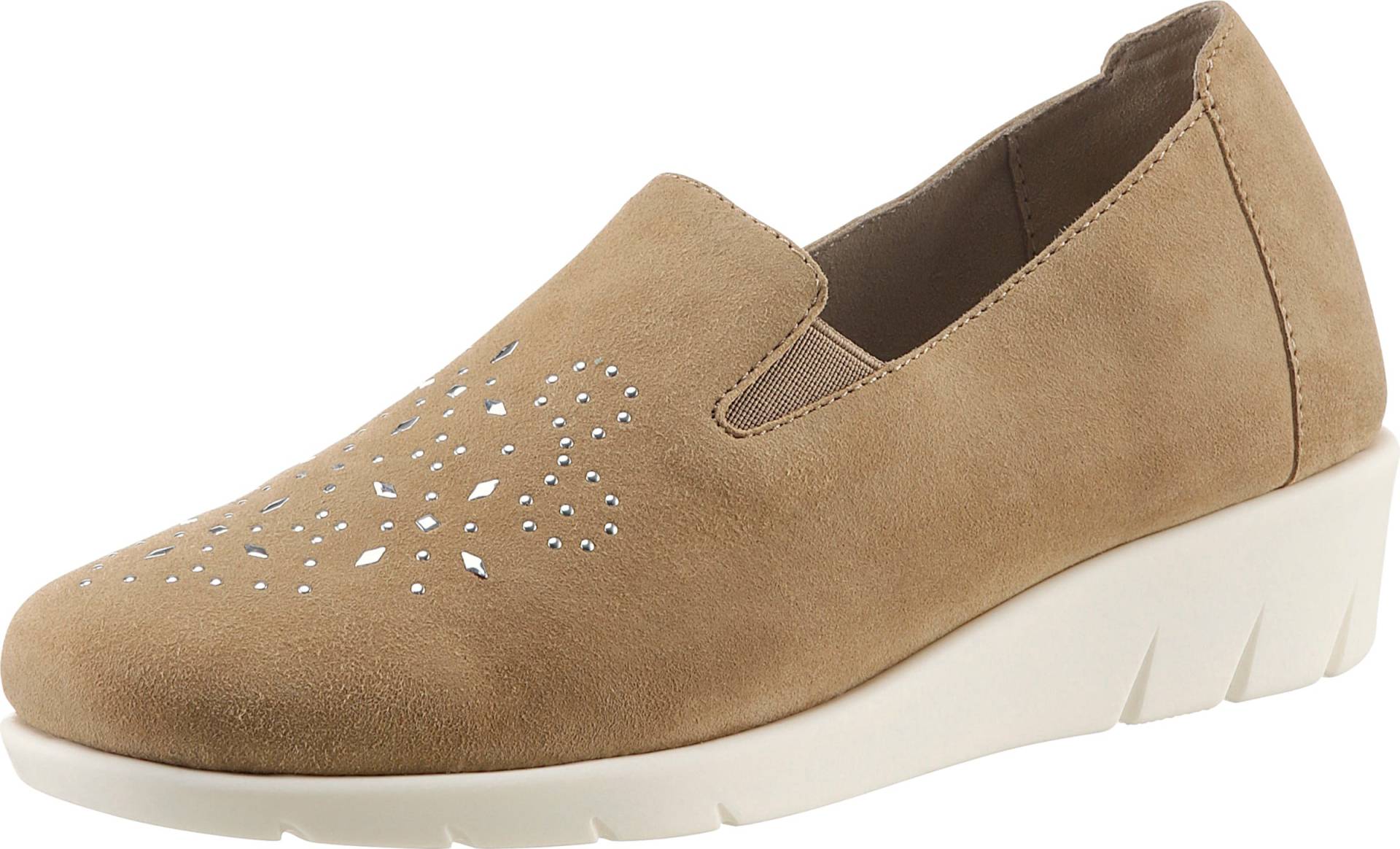 Sieh an! Damen Slipper camel von airsoft modern+