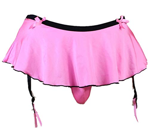 aishani Sissy Pouch Panties Herren Rock Mooning Bikini Slip Girly Unterwäsche Sexy für Männer, Rosarot, X-Large von aishani