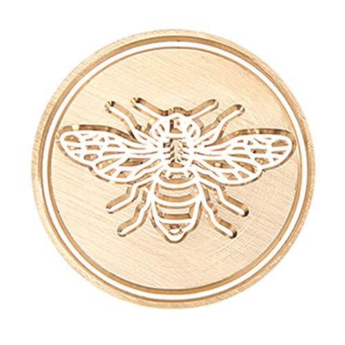 akaddy Vergoldeter Messingkopf Retro DIY Umschlag Wachs Siegel Stempel Post Decor (D-Bee) von Sunature
