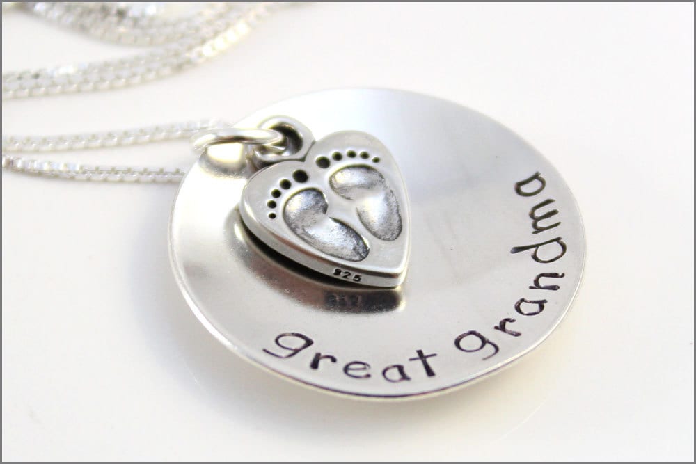 Personalisiertes Geschenk Für Uroma | Sterling Silber Oma Halskette, Schöne Geschenke Sie, Schmuck von akaoriginals