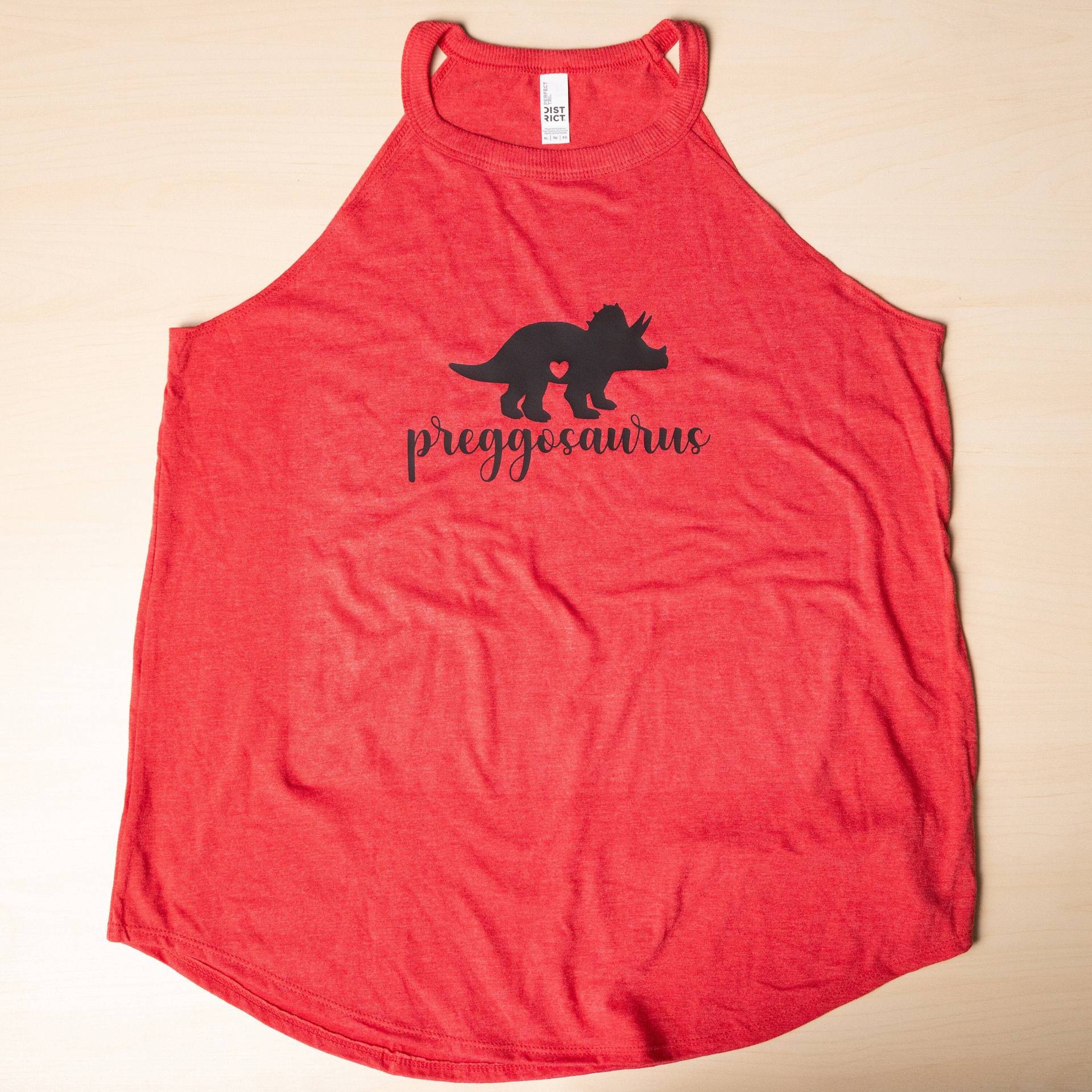 Preggosaurus Tank, Schwangerschaft Ankündigung Shirt, Baby Lustiges Umstandsshirt, Dinosaurier Shirt von akcreationsteam