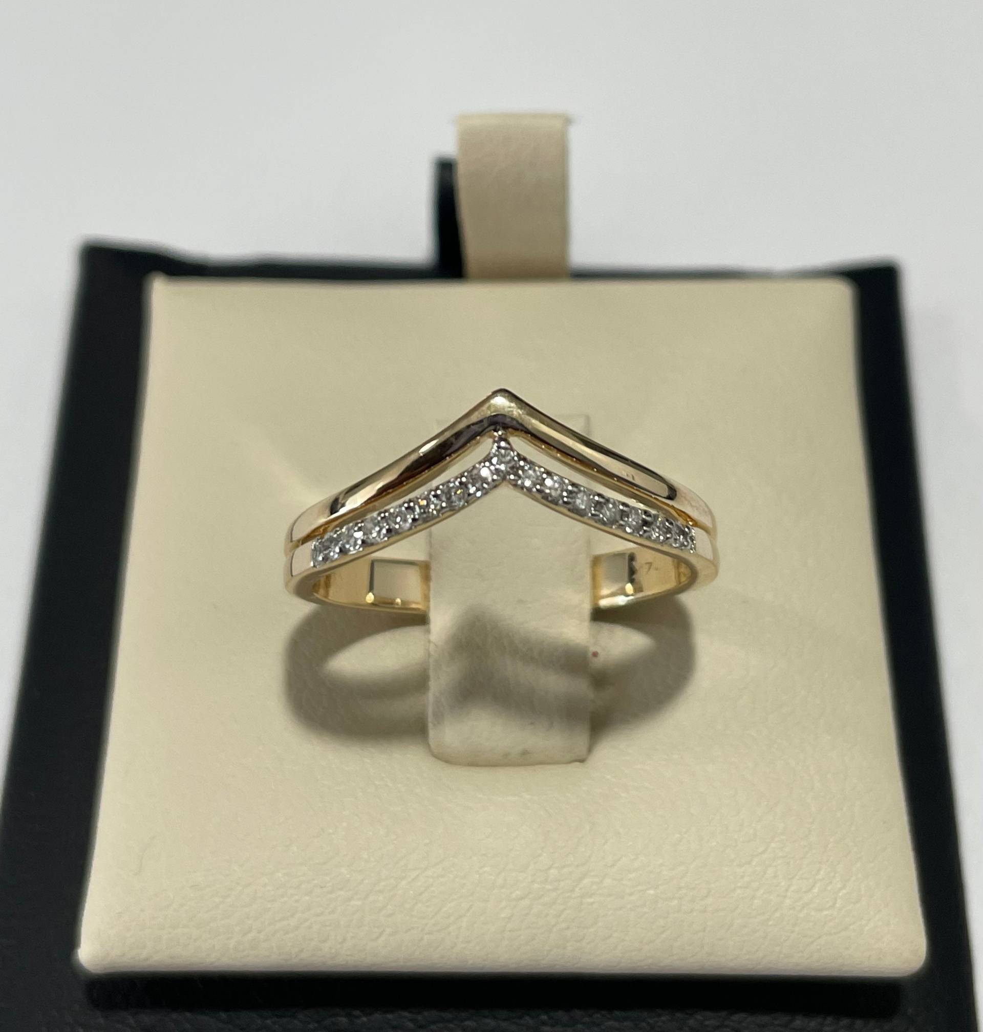 14K Gold Ring, Weißgold Ring, Gelbgold Ring, Roségold Ring, Weißer Diamant Ring, 14K Ring Mit Diamant, Diamant von akkjewels