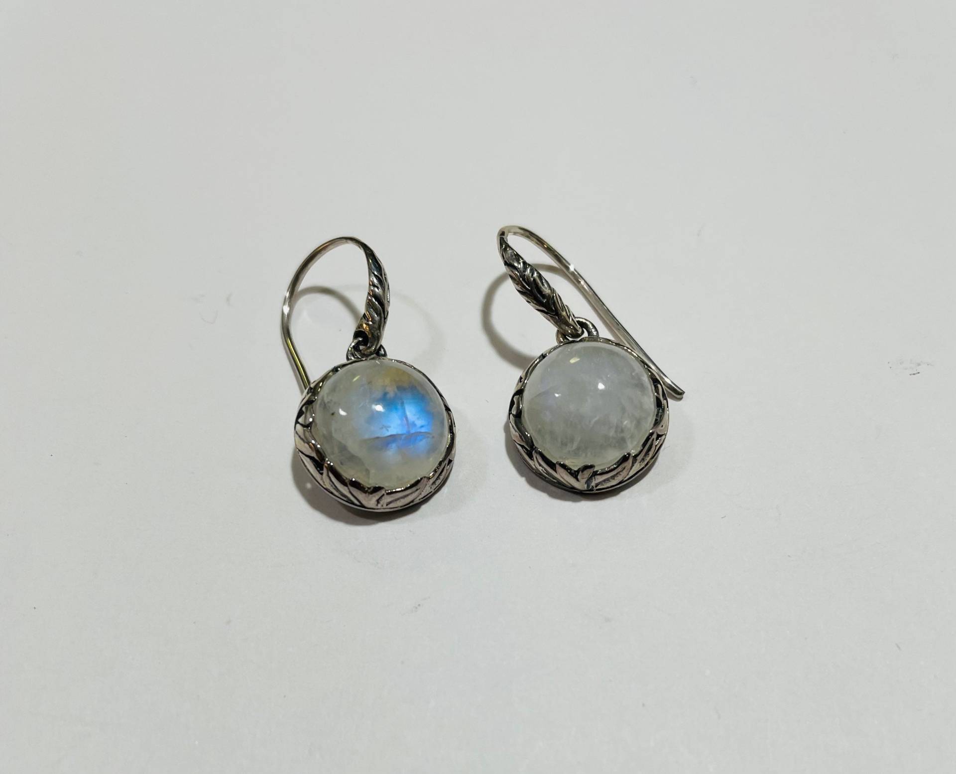 925 Sterling Silber Ohrring, 925 Ohrring, Mondstein Ohrring, Sterling Ohrring, Bali Ohrringe, Bali Ohrringe Mit Mondstein von akkjewels