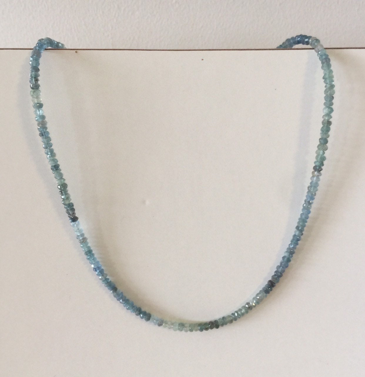 stein Perlen Halskette, Moos Aqua Halskette, Perlen Halskette, Edelstein Halskette, Silber Halskette, Aquamarin Masse Halskette, Schliff Halskette von akkjewels