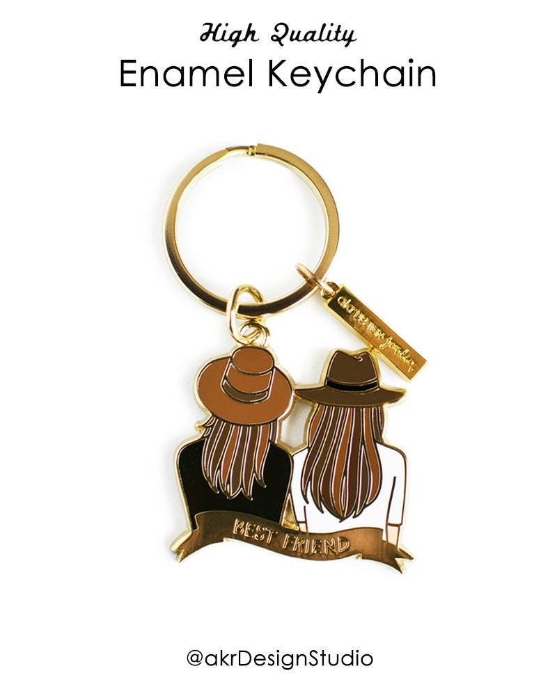 Bester Freund Schlüsselanhänger Braun &/Freundschaft Schlüsselbund Beste Freundin Geschenk Für Beste Emaille Mama Bester Freund Schlüsselanhänger Braun &/Freundschaft Schlüsselbund Beste Freundin Geschenk Für Beste Emaille Mama von akrDesignStudio