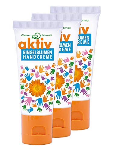 aktiv Ringelblumen Handcreme 75ml - 3er Pack von aktiv