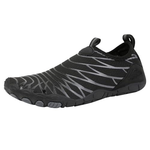 Barfuß-Wanderschuhe für Herren, wasserdicht, Laufschuhe, Schwimmschuhe, breite Passform, rutschfeste Wander-Sneaker, leicht, Waten, Strandschuh, Aquaschuh, Indoor-Sport-Fitness-Sneaker für Schwimmen von akwuiopt