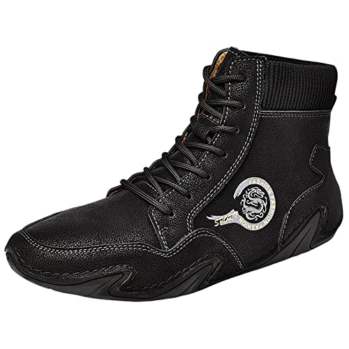Herren-Freizeitschuhe, hohe Oberseite, Trekking-Wander-Sneaker, Laufschuhe, runde Zehenpartie, rutschfest, athletischer Sneaker, Fitness, Workout, Sneaker, Outdoor-Joggingschuhe, bequeme von akwuiopt