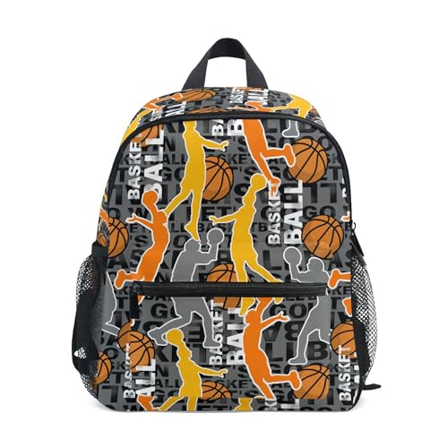 Jungen Mädchen Kleinkind Rucksack Kind Schultaschen, Abstrakt Fußball Muster Kinder Mini Kawaii Rucksäcke Rucksack Kleine Büchertasche Kinderrucksack mit Brustgurt Namensschild, Kugel 062, Einheitsgröße, Kinderrucksack von alaza