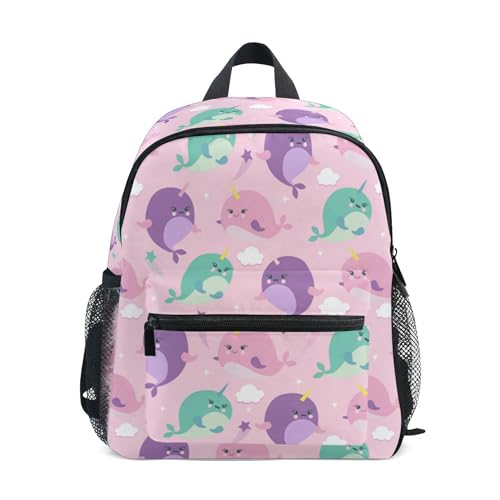 Jungen Mädchen Kleinkind Rucksack Kind Schultaschen, Pandas Kinder Mini Kawaii Rucksäcke Rucksack Kleine Büchertasche Kinderrucksack mit Brustgurt Namensschild, Animal 157, Einheitsgröße, Kinderrucksack von alaza