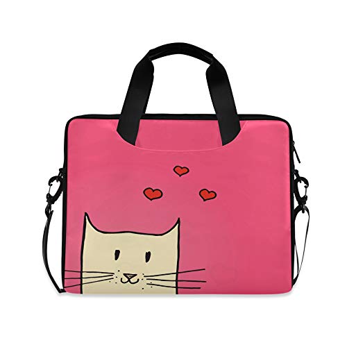 Laptoptasche, ethnischer indischer Elefant, Computerhülle, Laptophandtaschen, Aktentasche mit Gurt und Griff für Jungen, Mädchen, Damen, Herren, 14 15 15,6 Zoll, Cat 145, Einheitsgröße, von alaza