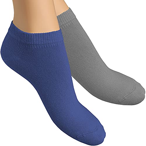 alber's SNEAKER - 5 Paar - Kurze Baumwollsocken, Sneaker-Socken, Mini Socken für Herren, Damen, Unisex | blau, rot, beige, türkisgrün | 42-45 von alber's