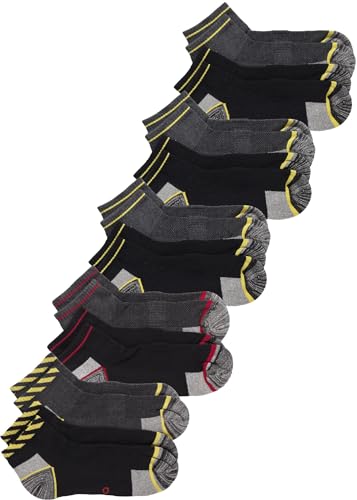 alber's WORK MINI - 10er Pack | Kurze Arbeitssocken Herren | Baumwollfrottee | Verstärkt | Ideal für Beruf und Alltag | Schwarz-Grau | 39-42 von alber's