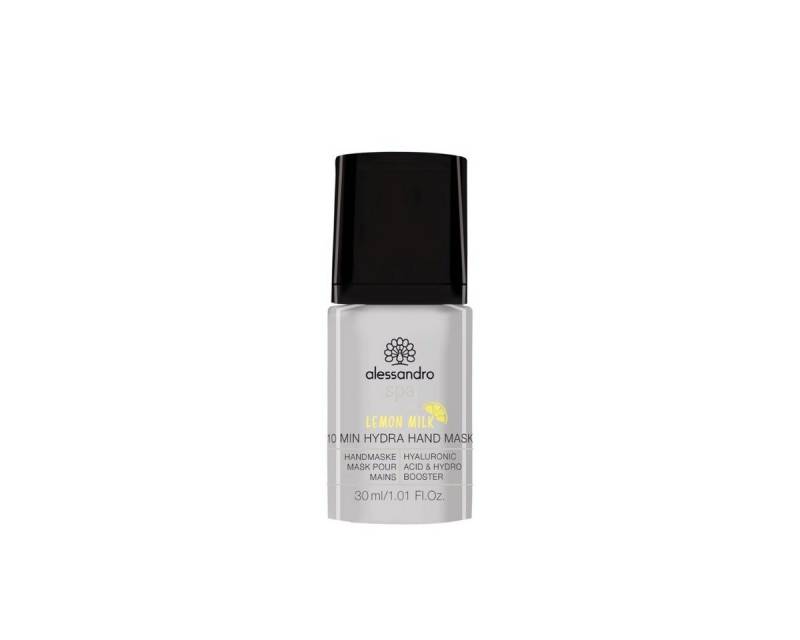alessandro international Handcreme Alessandro Spa 10 min Hydra Hand Mask Lemon Milk 30 ml, Feuchtigkeitsspendende Maske für die Hände von alessandro international