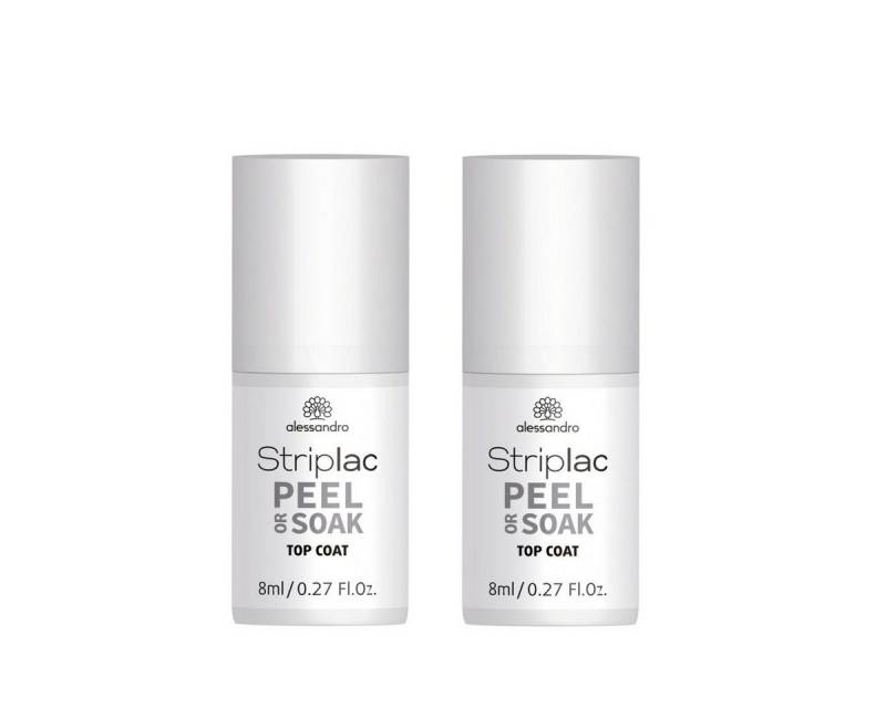 alessandro international Nagellack 2x Alessandro Striplac Peel or Soak Top Coat 8 ml = 16 ml von alessandro international