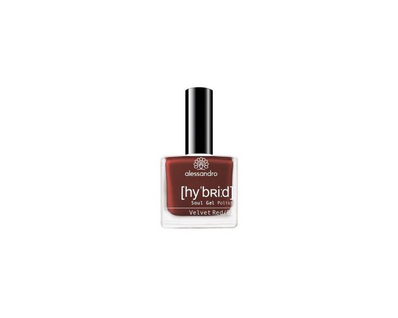 alessandro international Nagellack Alessandro Nagellack Hybrid Colour 115 Velvet Red 8 ml, Langanhaltende Maniküre im Gel-Look von alessandro international