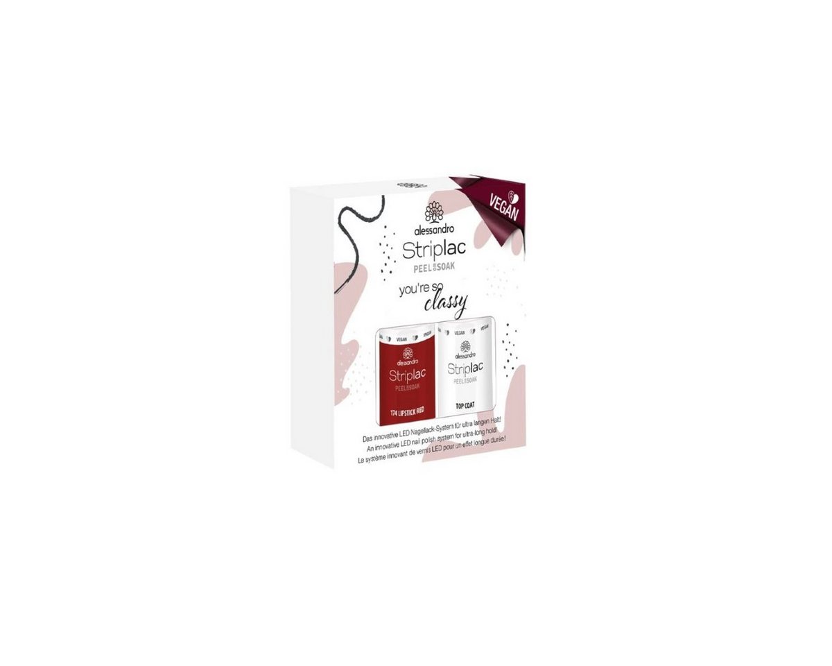 alessandro international Nagellack Alessandro Striplac Peel or Soak 130 Classy Set - LR 5 ml + TC 5 ml von alessandro international