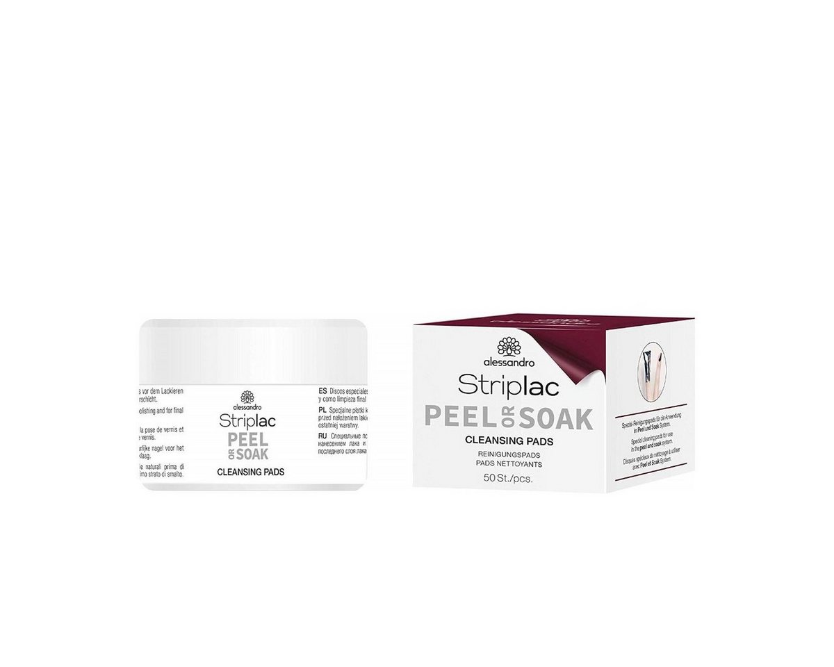alessandro international Nagellack Alessandro Striplac Peel or Soak Reinigungspads 50 Stk. von alessandro international