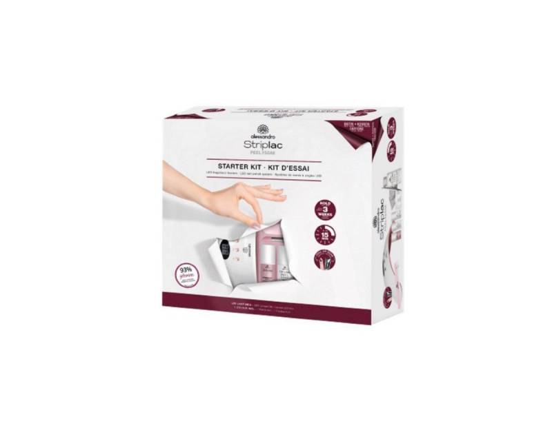 alessandro international UV-Nagellack-Set Alessandro Striplac Peel or Soak Starter Kit Pro, 9-tlg., UV-Nagellack-Set, Professionelle Maniküre für zu Hause. von alessandro international