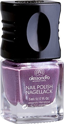 Alessandro Nail Polish Nagellack Adore Me Modell: 128 Sophisticated Mauve - Farbe: Purple / Mauve mit Glanz Inhalt: 5ml Nagellack Nail Polish von alessandro