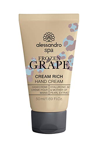 alessandro Spa Cream Rich-FROZEN GRAPE LIMITED EDITION- Duft nach gefrorenen Trauben -Reichhaltige Anti-Aging Handcreme, bei trockenen und strapazierten Händen, 50 ml von alessandro