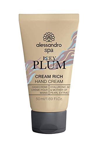 alessandro Spa Cream Rich-ICEY PLUM LIMITED EDITION- Eisiger Duft nach frischer Pflaume -Reichhaltige Anti-Aging Handcreme, bei trockenen und strapazierten Händen, 50 ml von alessandro