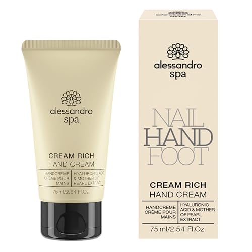 alessandro Spa Cream Rich - Reichhaltige Anti-Aging Handcreme, bei trockenen und strapazierten Händen, 75 ml von alessandro