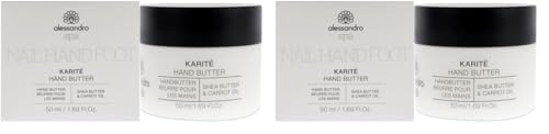alessandro Spa Hand Butter - Intensivpflege für die Hände - bei trockenen Händen, 50 ml (Packung mit 2) von alessandro
