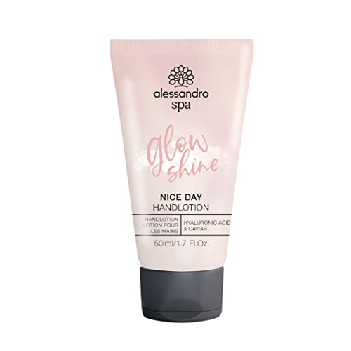 alessandro Spa Nice Day Glow Shine Handcreme - leichte Lotion mit Schimmereffekt, 50ml von alessandro