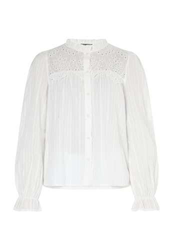 aleva Damen Langarmbluse 37326299-AL04, WOLLWEISS, XL von aleva