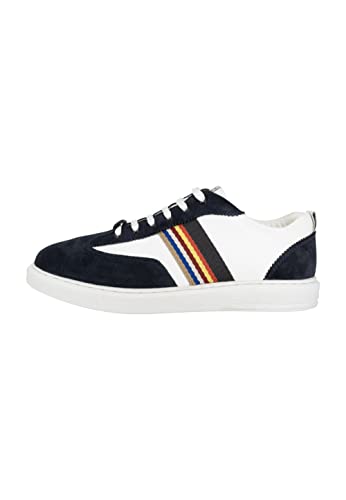 aleva Herren Sneakers aus Leder, Weiss Marine, 45 EU von aleva