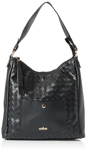 aleva Women's Hobo Bag Damen Schultertasche, SCHWARZ von aleva