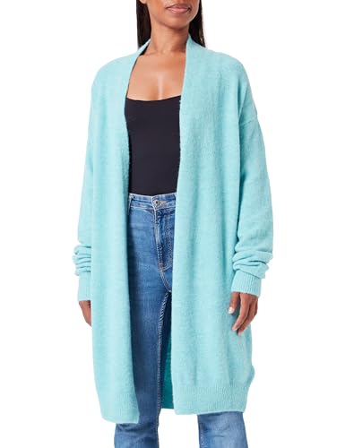 aleva Women's Langer Strick-Cardigan, Türkis, XS/S von aleva