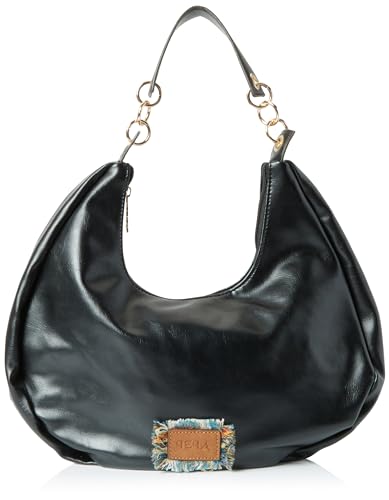 aleva Women's Schulterasche Damen Schultertasche, SCHWARZ von aleva