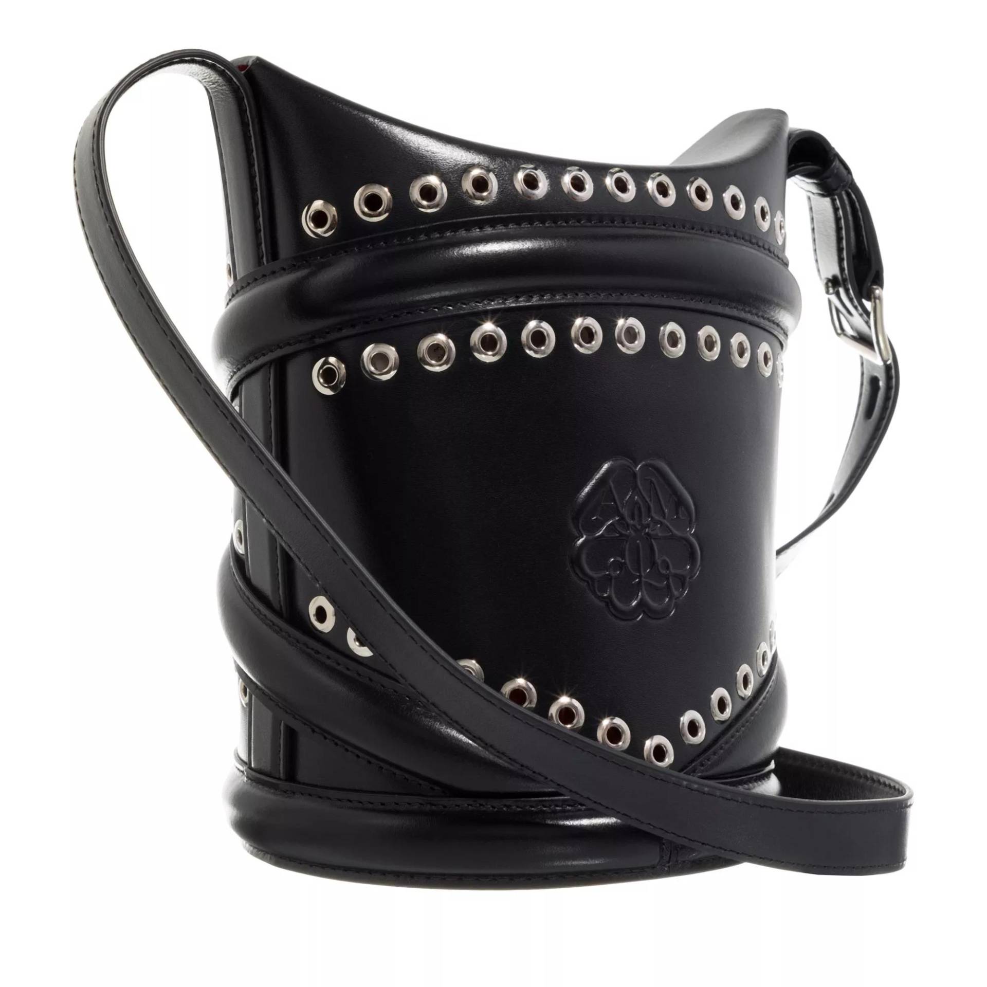 Alexander McQueen Beuteltasche - The Curve Small Bucket Bag - Gr. unisize - in Schwarz - für Damen von alexander mcqueen