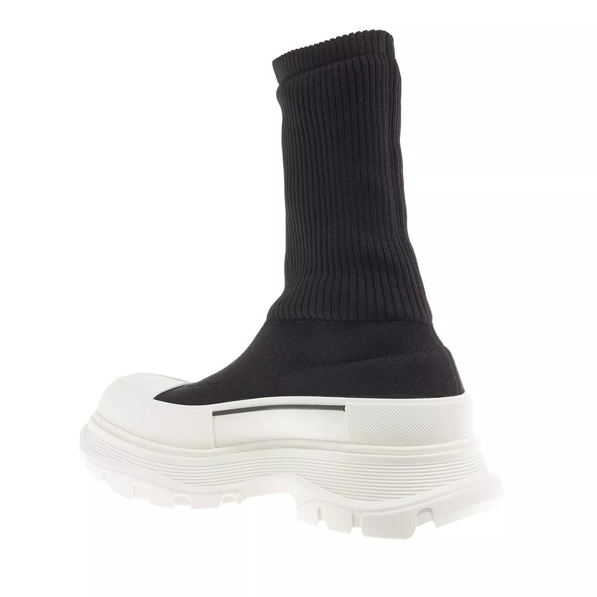 Alexander McQueen Boots & Stiefeletten - Knit Tread Slick Boot - Gr. 39,5 (EU) - in Schwarz - für Damen von alexander mcqueen