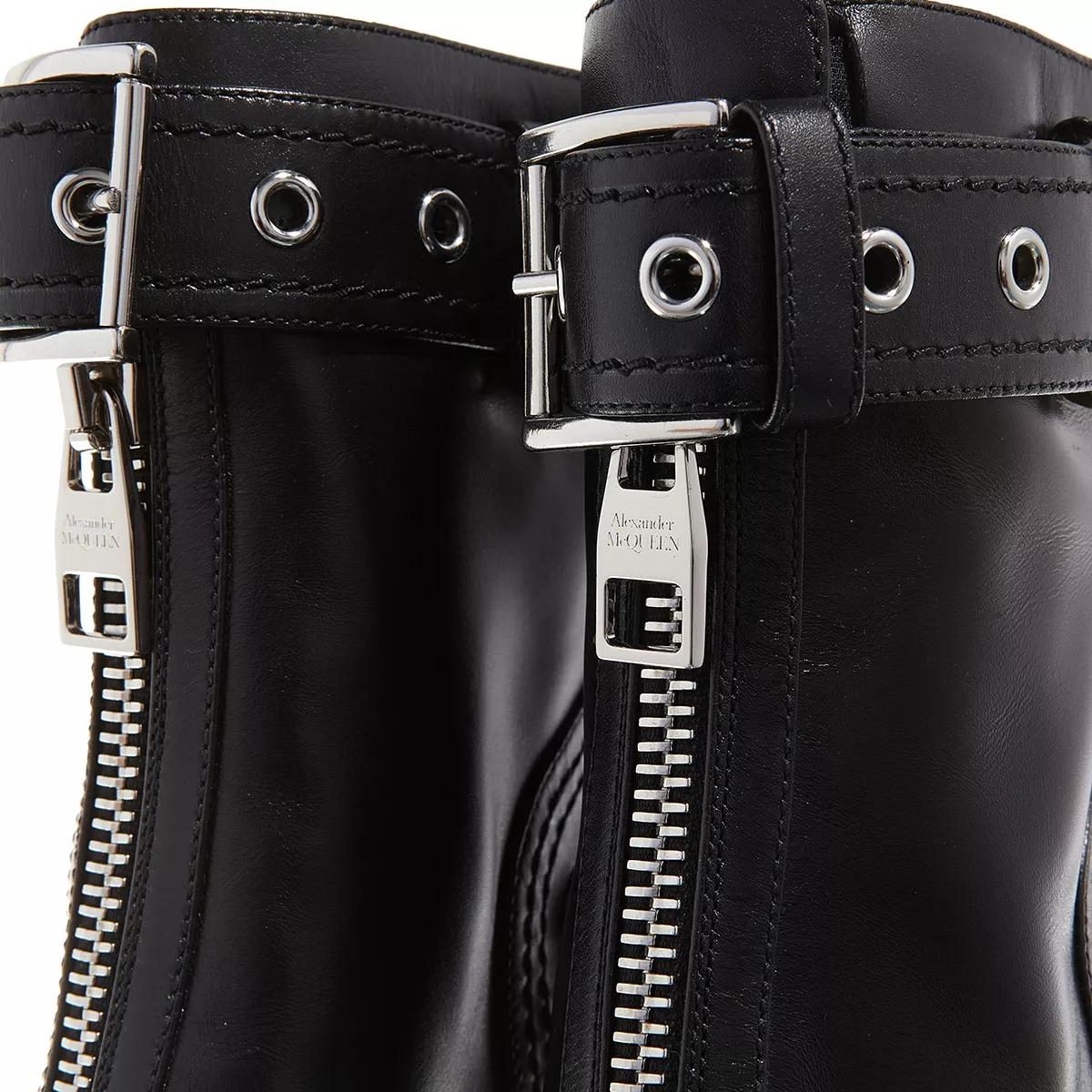 Alexander McQueen Boots & Stiefeletten - Leather Ankle Boot - Gr. 37 (EU) - in Schwarz - für Damen von alexander mcqueen