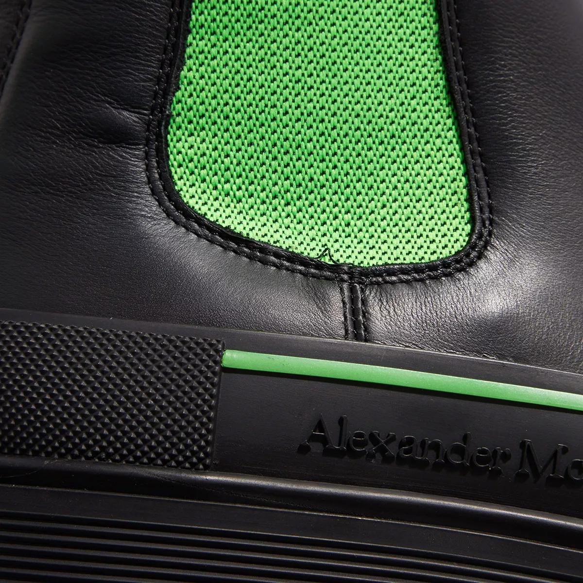 Alexander McQueen Boots & Stiefeletten - Women´s Tread Slick Knee High Boot - Gr. 37,5 (EU) - in Schwarz - für Damen von alexander mcqueen