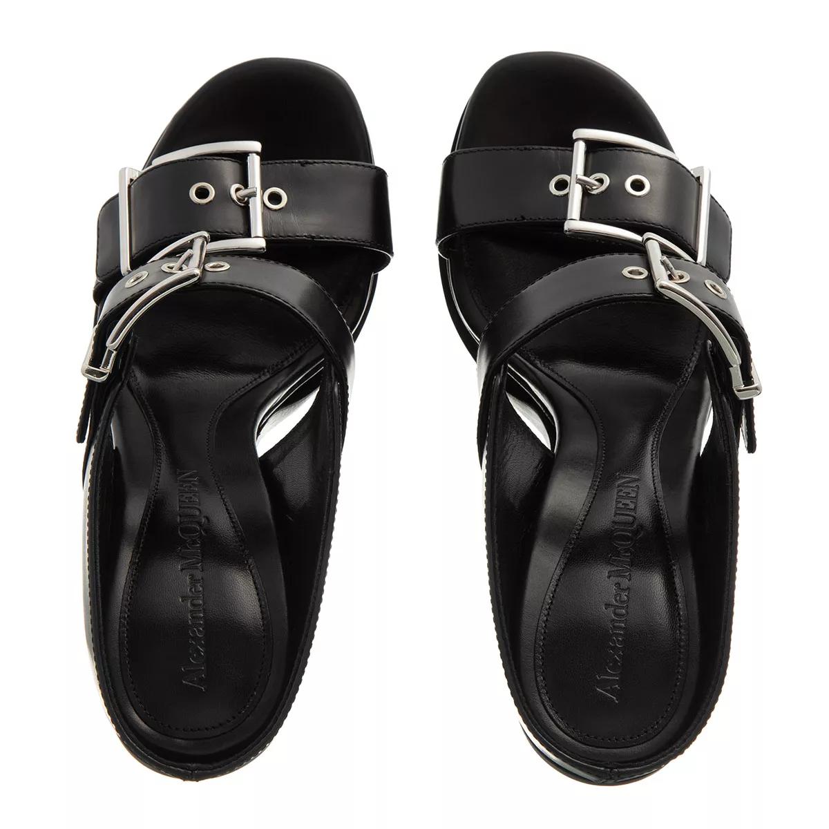 Alexander McQueen Sandalen & Sandaletten - Platform Buckle Sandal - Gr. 37 (EU) - in Schwarz - für Damen von alexander mcqueen